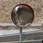 Зеркало обзорное дорожное круглое с защитным козырьком Ø 500мм